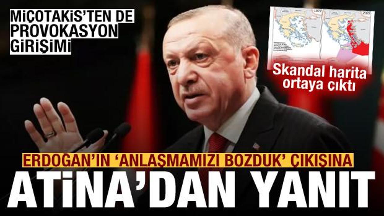 Erdoğan'ın 'anlaşmamızı bozduk' açıklamasına Yunanistan'dan yanıt