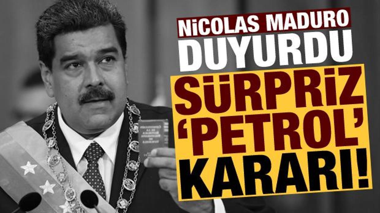 Maduro duyurdu: ABD'den sürpriz petrol adımı!