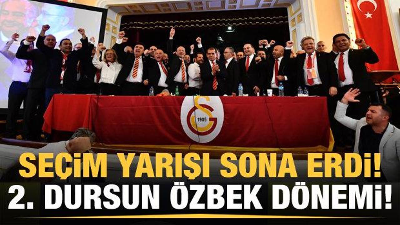 Galatasaray'da başkan Dursun &Ouml;zbek oldu!