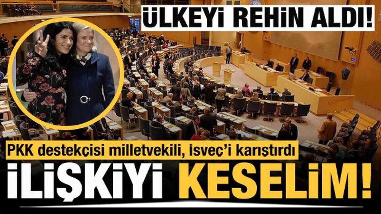 İsveç'te muhalefet, YPG/PKK destekçisi milletvekiliyle ilişkilerin kesilmesini önerdi
