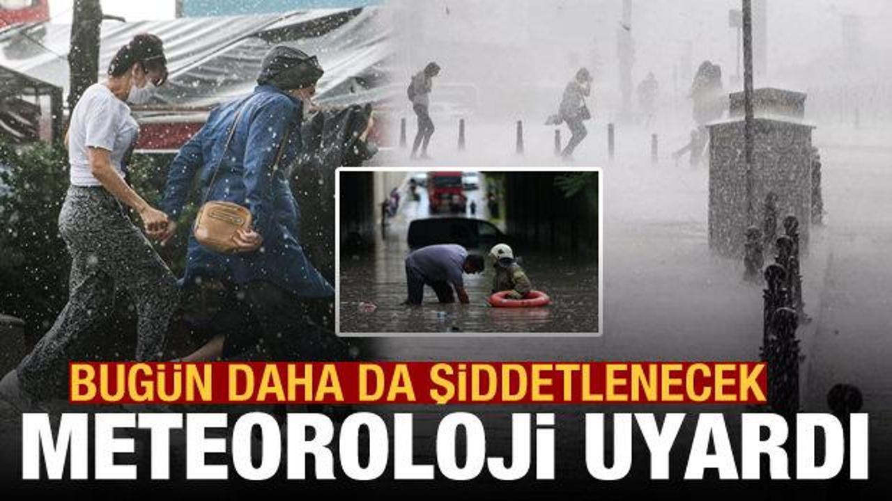 Meteoroloji'den 46 il i&ccedil;in şiddetli yağış uyarısı