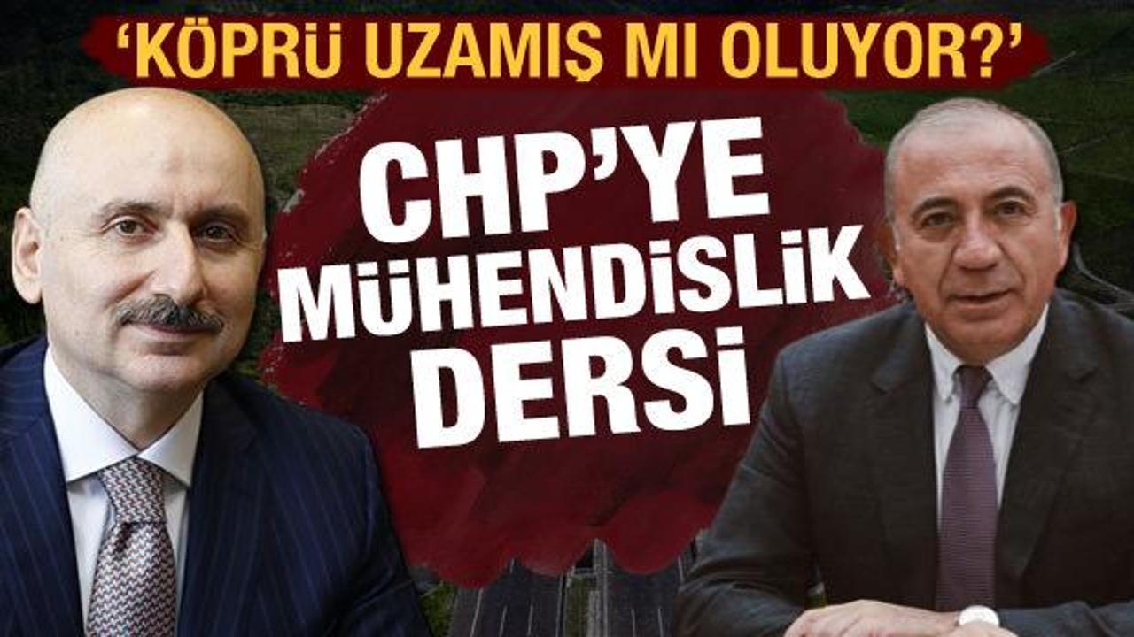 Ulaştırma Bakanı Karaismailoğlu'ndan CHP'li Gürsel Tekin'e mühendislik dersi