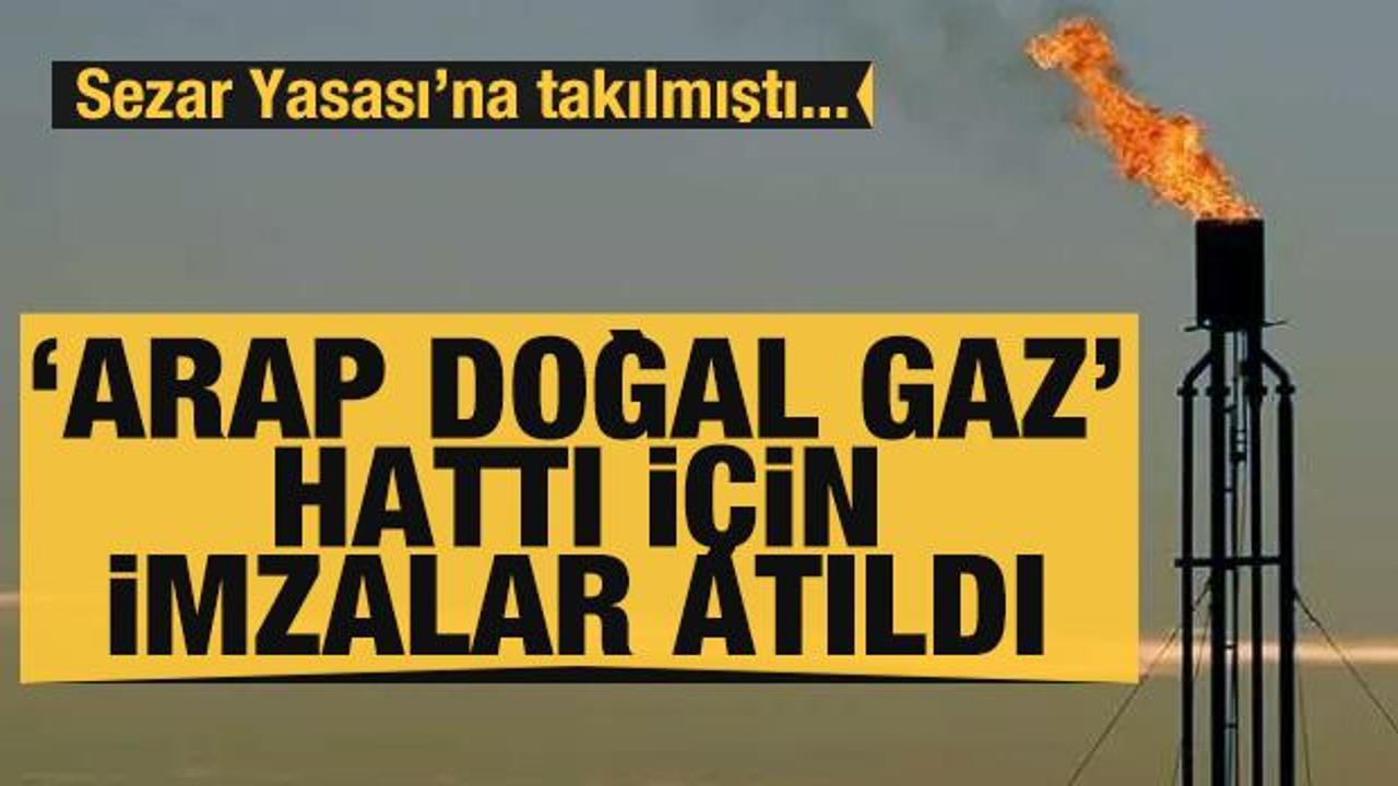 'Arap Doğal Gaz' hattı i&ccedil;in imzalar atıldı: ABD'nin Sezar Yasası'na takılmıştı...