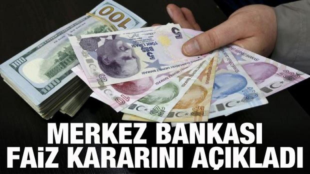 Son dakika: Merkez Bankası faiz kararını açıkladı