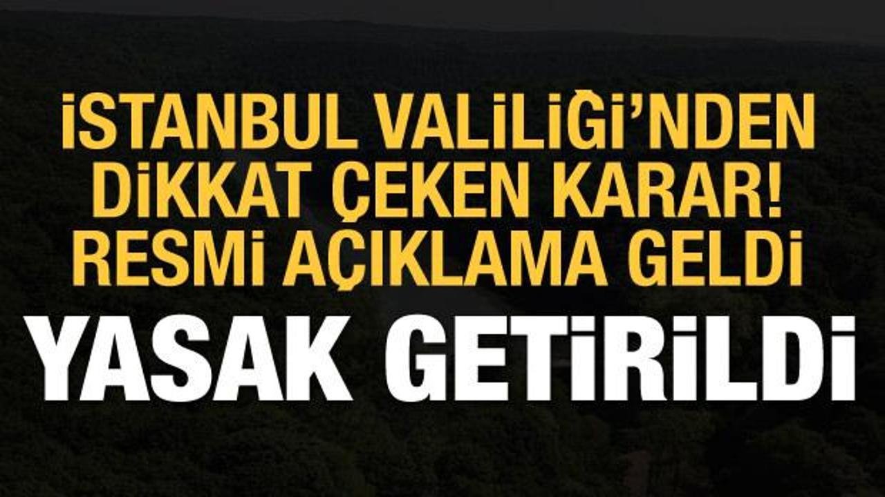 İstanbul'da ormanlara giriş yasağı getirildi: İşte yasağın biteceği tarih
