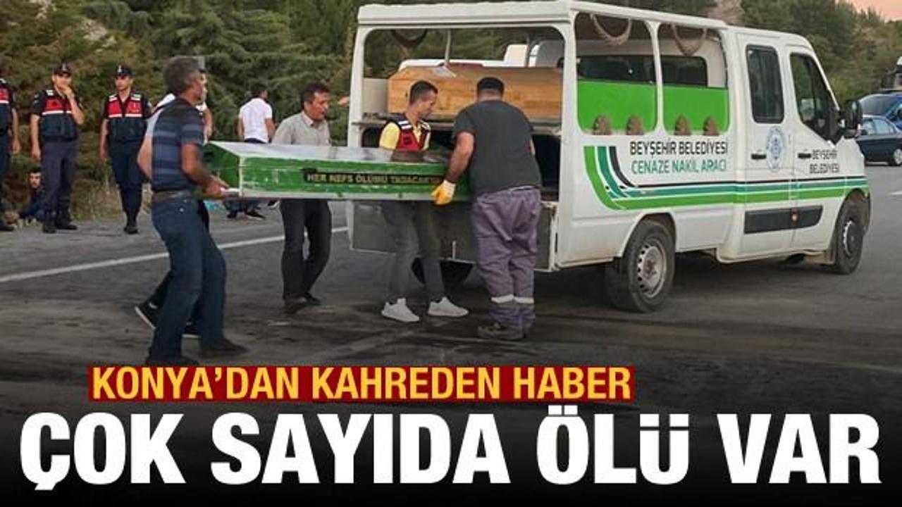 Konya'da katliam gibi kaza: 5 ölü, 4 yaralı
