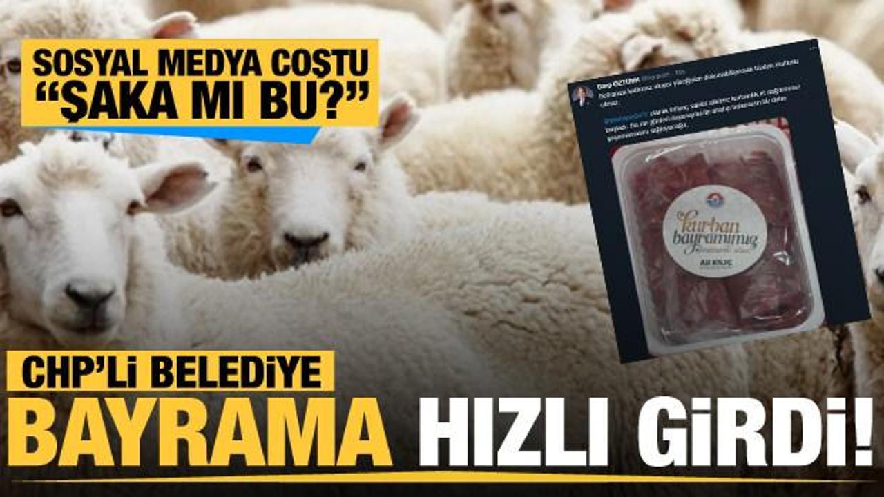 CHP'li Maltepe Belediyesi Kurban Bayramı gelmeden vatandaşa "kurban eti" dağıttı