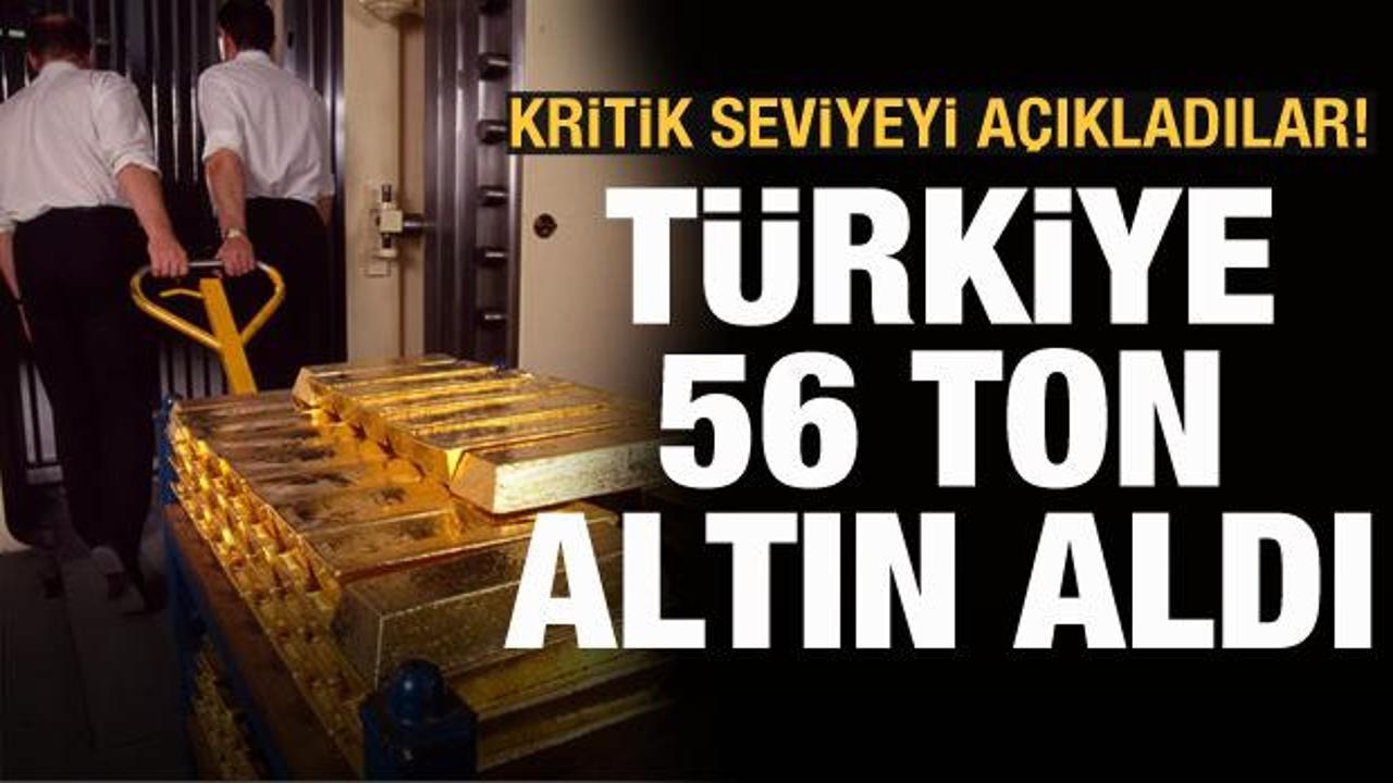 T&uuml;rkiye, 56 ton altın aldı! Kritik seviyeyi a&ccedil;ıkladılar