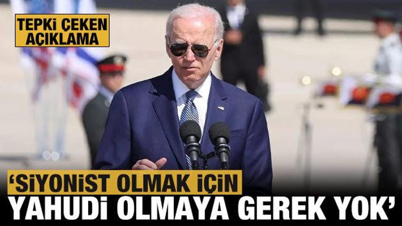 Biden İsrail'de konuştu: Siyonist olmak için Yahudi olmaya gerek yok