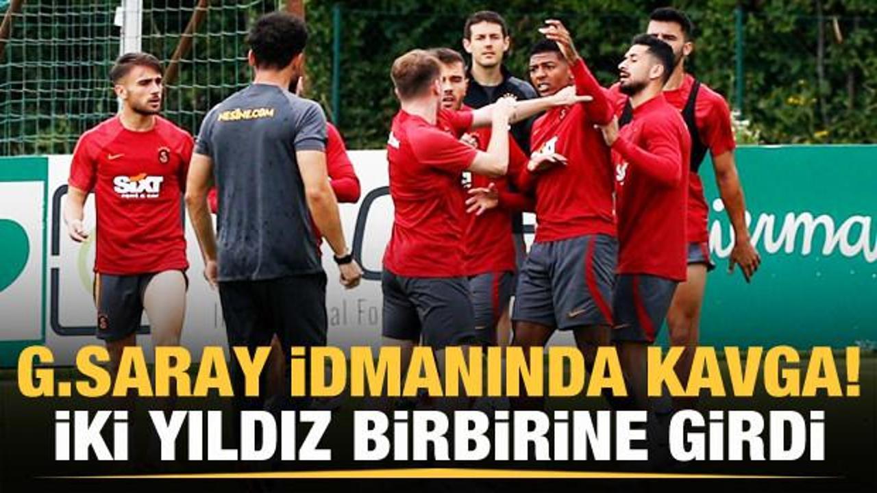 Galatasaray antrenmanında kavga! Kerem ve Van Aanhot birbirine girdi