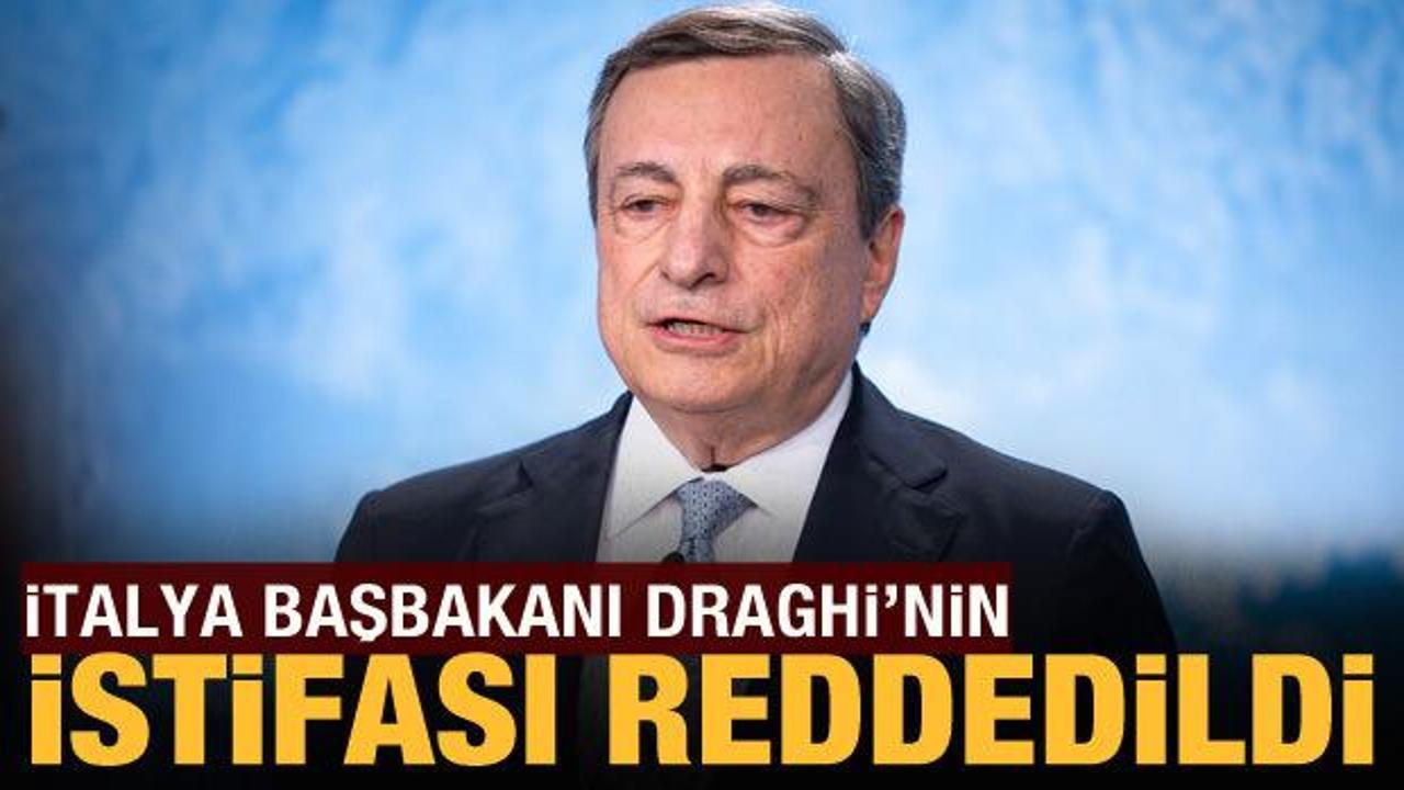 İtalya Başbakanı Draghi'nin sunduğu istifa reddedildi