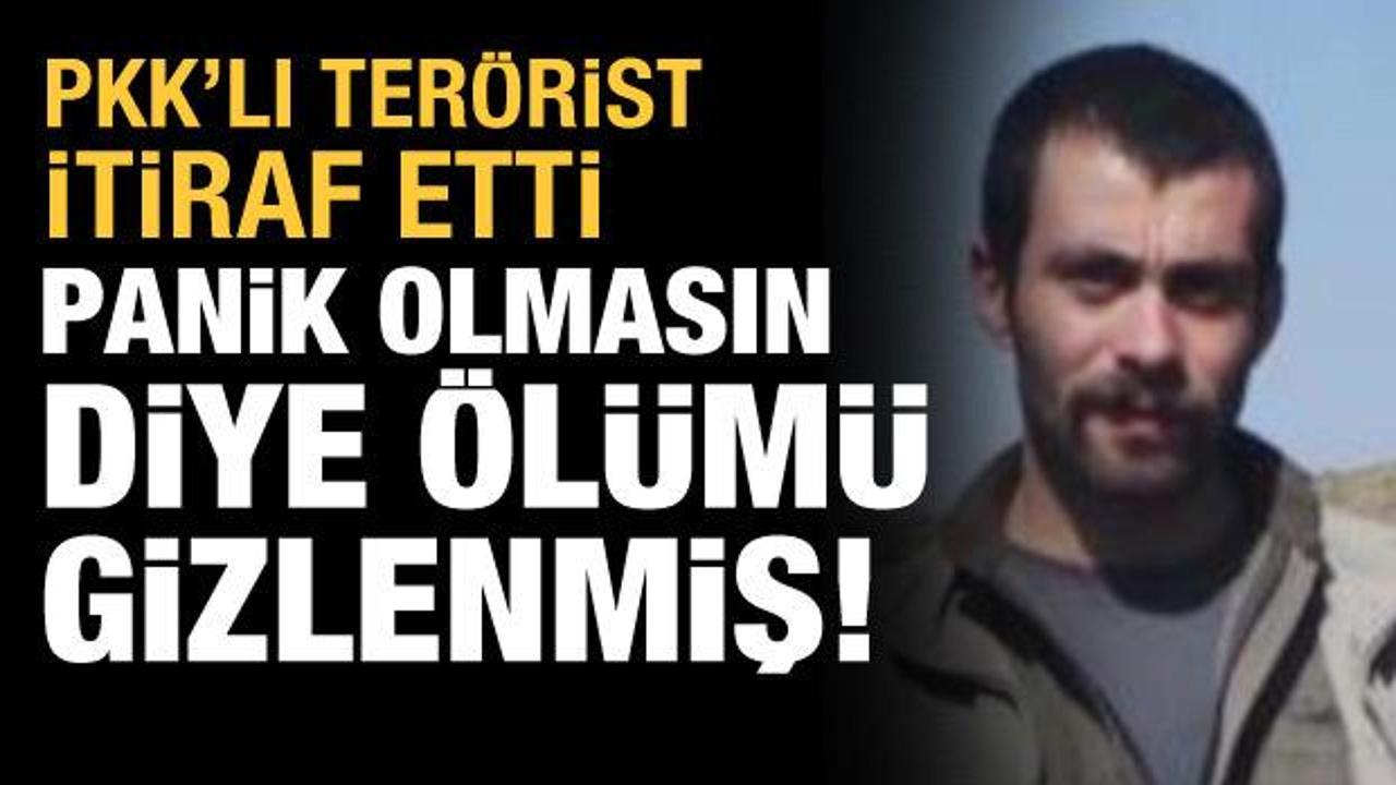 PKK'lı teröristin ifadesinde ortaya çıktı: Terör örgütü ölümünü saklamış!