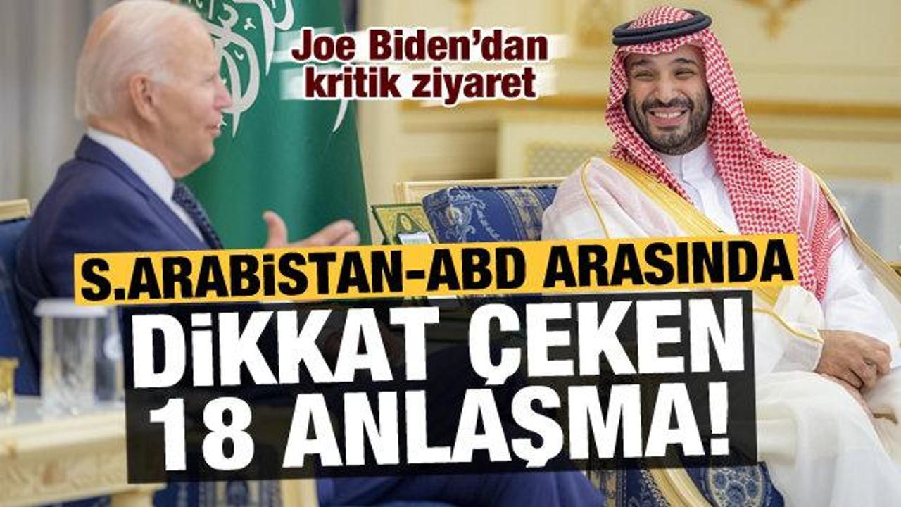 S.Arabistan-ABD arasında 18 anlaşmaya imza atıldı!
