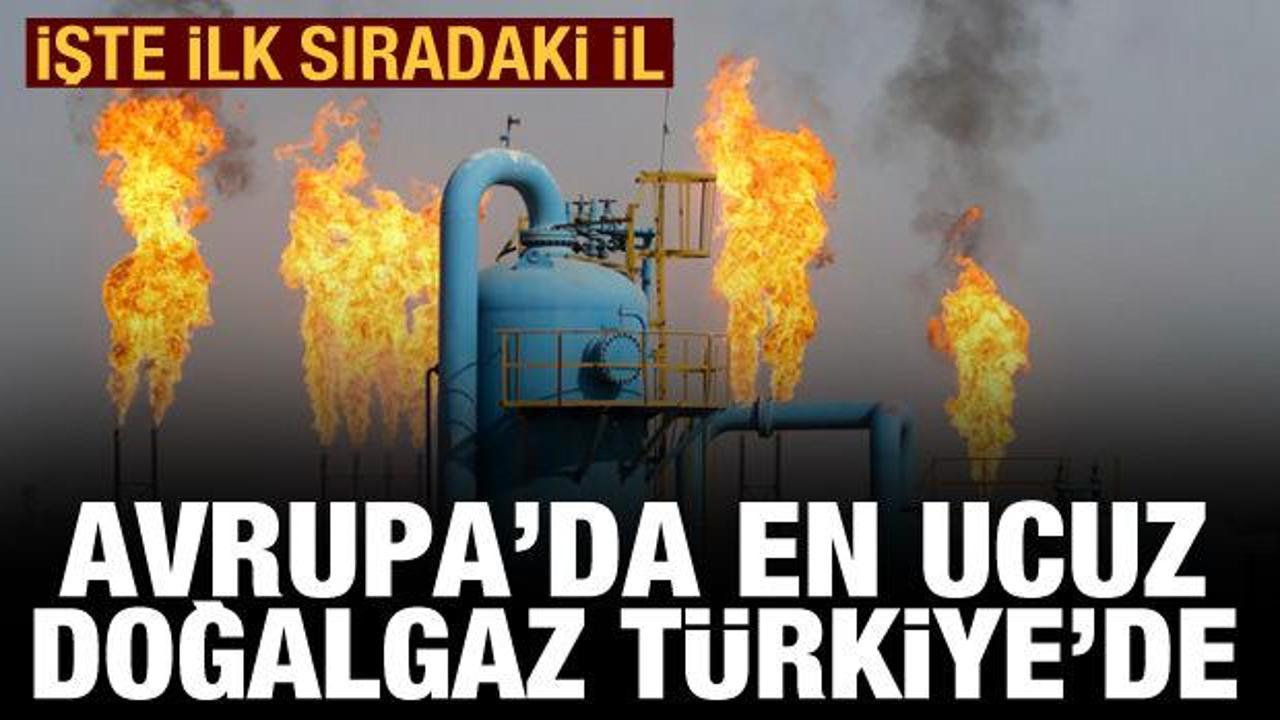 Avrupa'da en ucuz doğalgazı kullanan ülke Türkiye