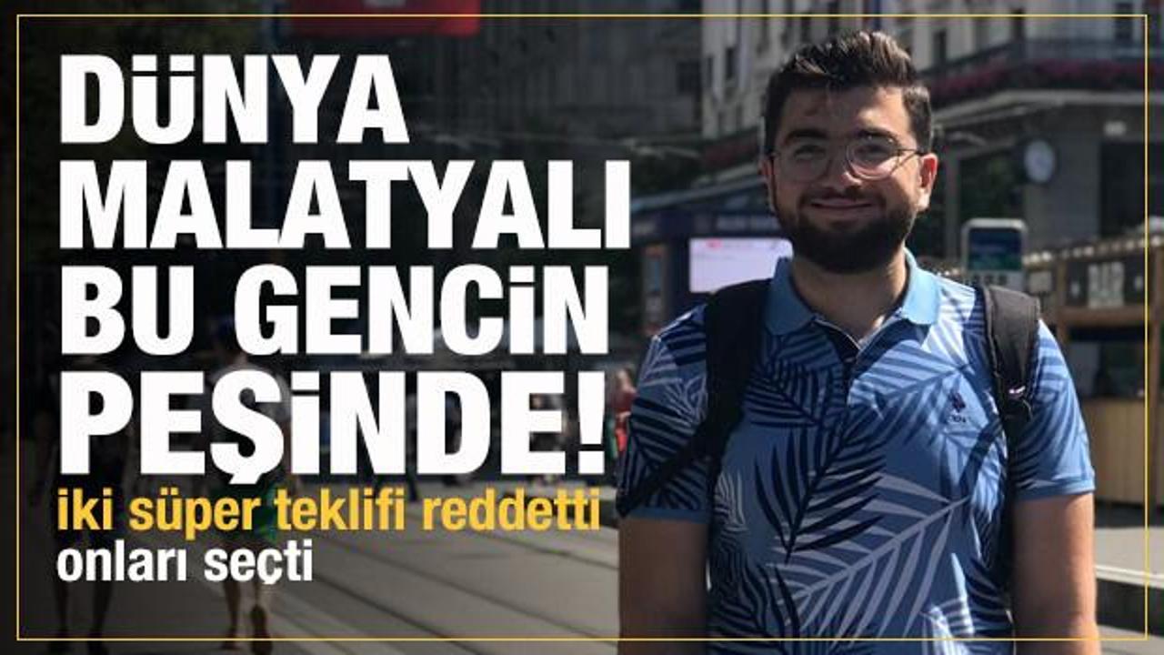 D&uuml;nya bu Malatyalı gencin peşinden koşuyor! Hem doktor hem m&uuml;hendis