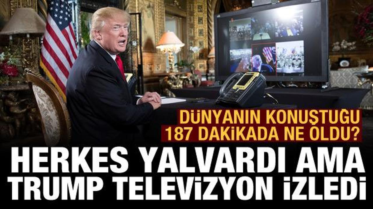 Trump, Kongre baskını olduğu g&uuml;n 2,5 saat boyunca televizyon izlemiş