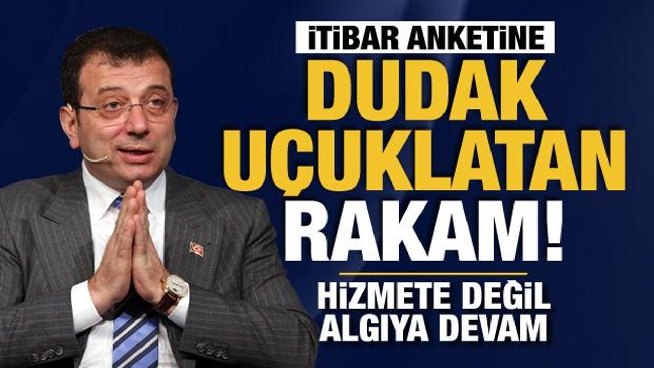 Ekrem İmamoğlu İstanbul B&uuml;y&uuml;kşehir Belediyesi i&ccedil;in itibar anketine servet harcamış