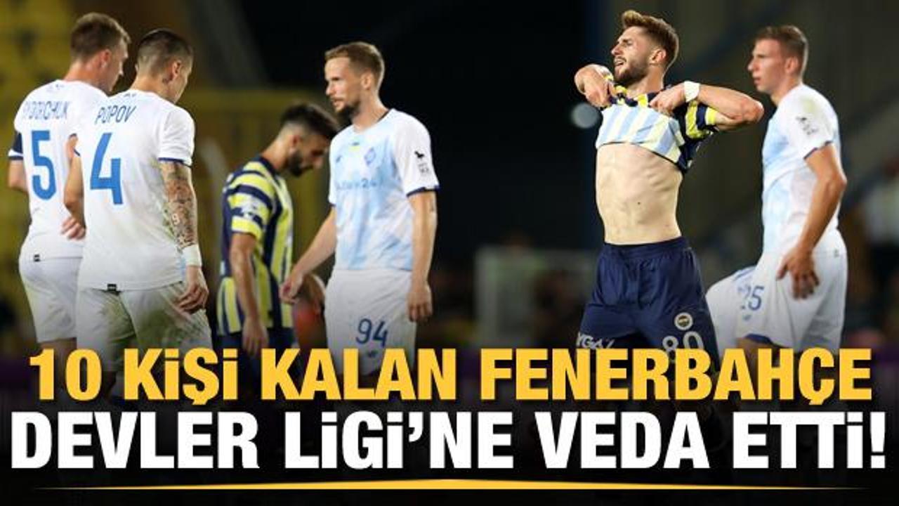 Fenerbahçe Şampiyonlar Ligi'ne veda etti!