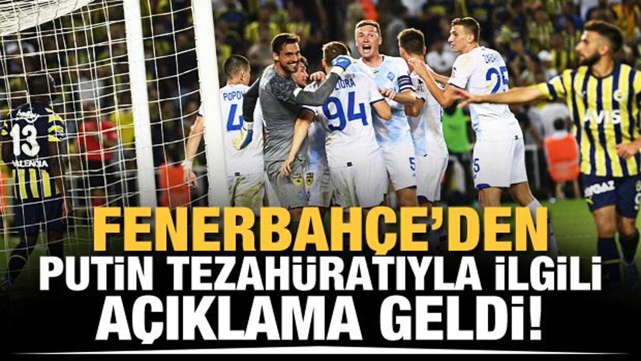 Fenerbahçe'den "Putin" tezahüratlarıyla ilgili açıklama!