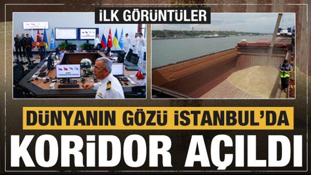 Tahıl koridoru açıldı!  Dünyanın gözü İstanbul'da! Gemiler yükleniyor