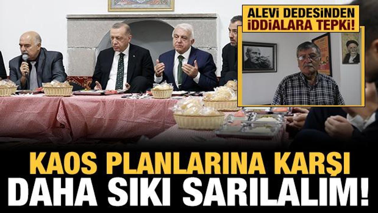 Erdoğan'ın ziyaret ettiği cemevinin dedesi Öz: Kaos planına karşı daha sıkı sarılalım