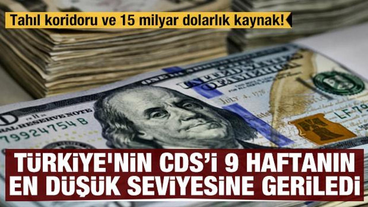 Tahıl koridoru ve 15 milyar dolarlık kaynak! T&uuml;rkiye'nin risk primi 9 haftanın en d&uuml;ş&uuml;k seviyesine geriledi