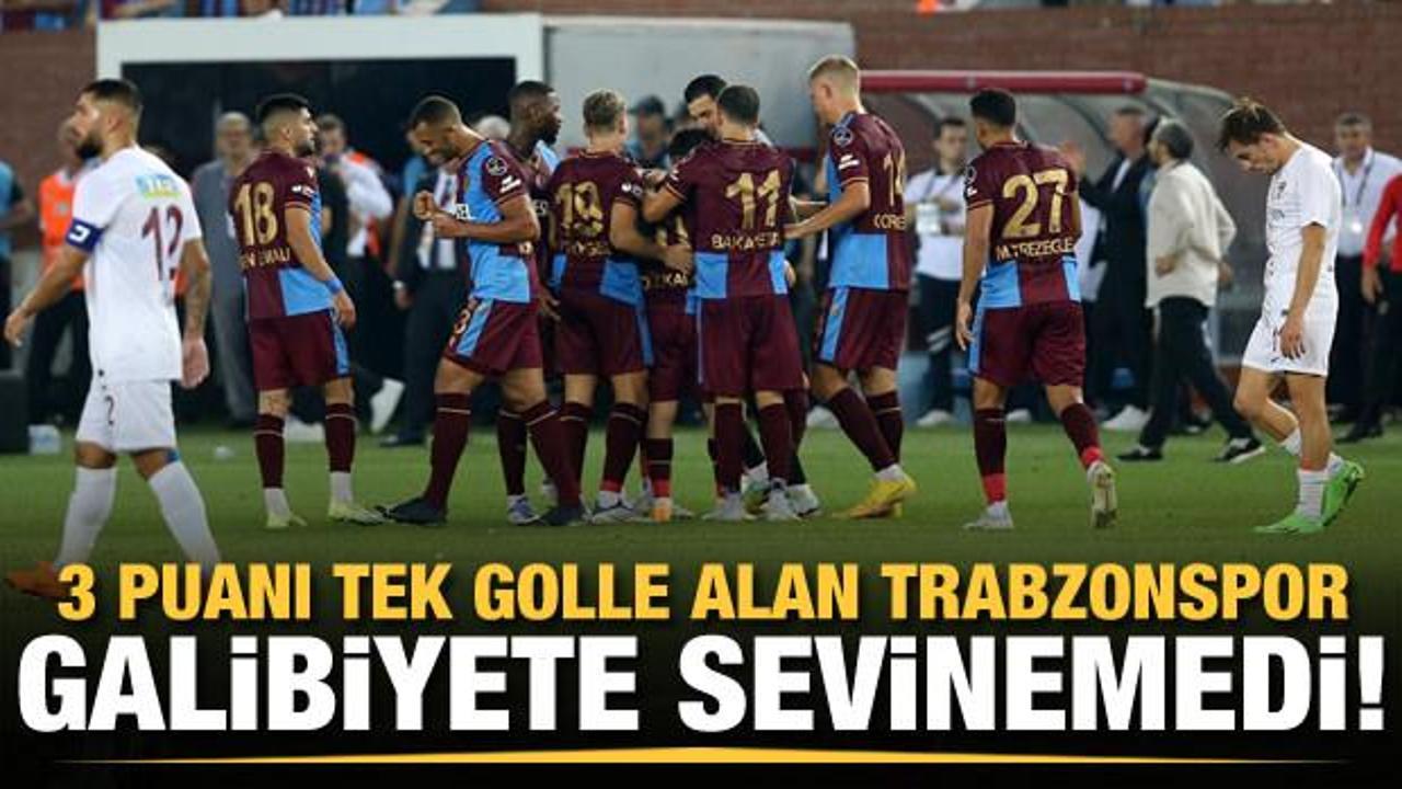 Trabzonspor 3 puanı tek golle aldı