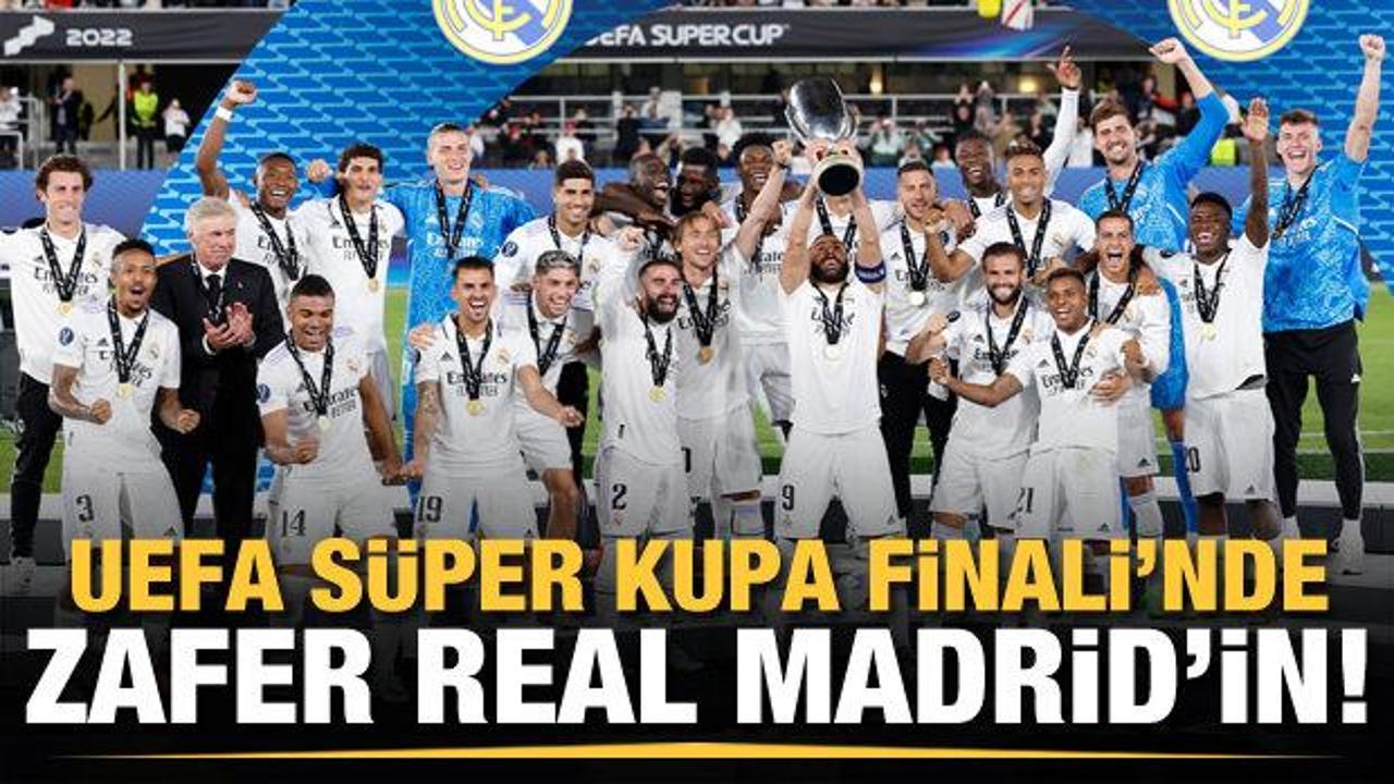 UEFA Süper Kupa Finali'nde zafer Real Madrid'in