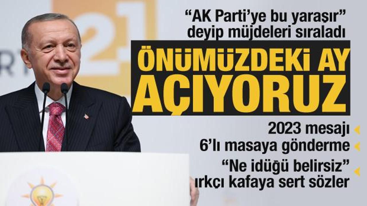 Başkan Erdoğan AK Parti 21. Kuruluş Yıl D&ouml;n&uuml;m&uuml; Programı&rsquo;nda m&uuml;jdeleri sıraladı