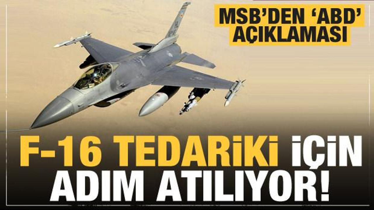 MSB açıkladı! F-16'ların tedariki için ABD'de önemli görüşme