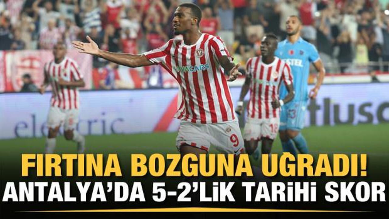Trabzonspor Antalya'da bozguna uğradı 