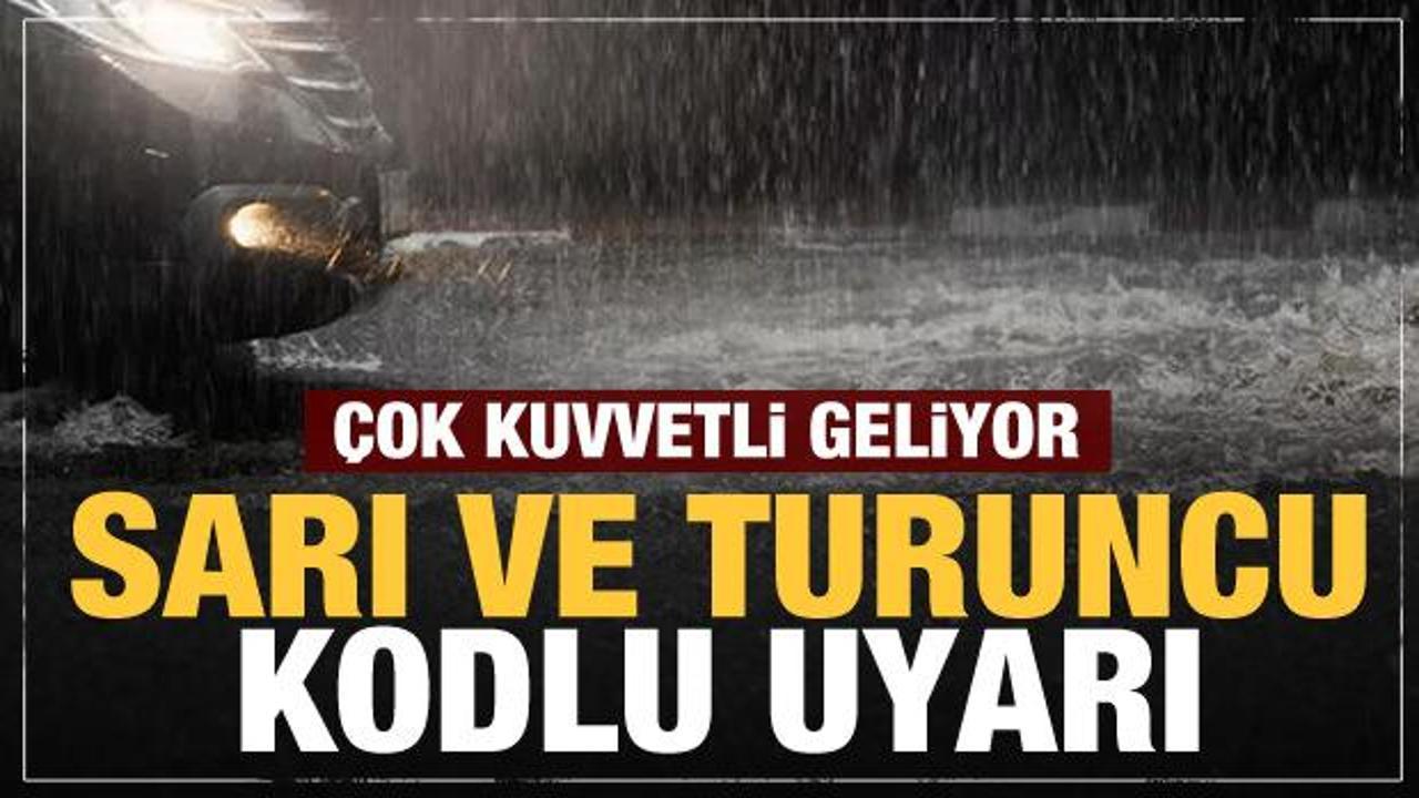 İstanbul dahil 11 il için turuncu kodlu uyarı! Meteoroloji'den hava durumu açıklaması