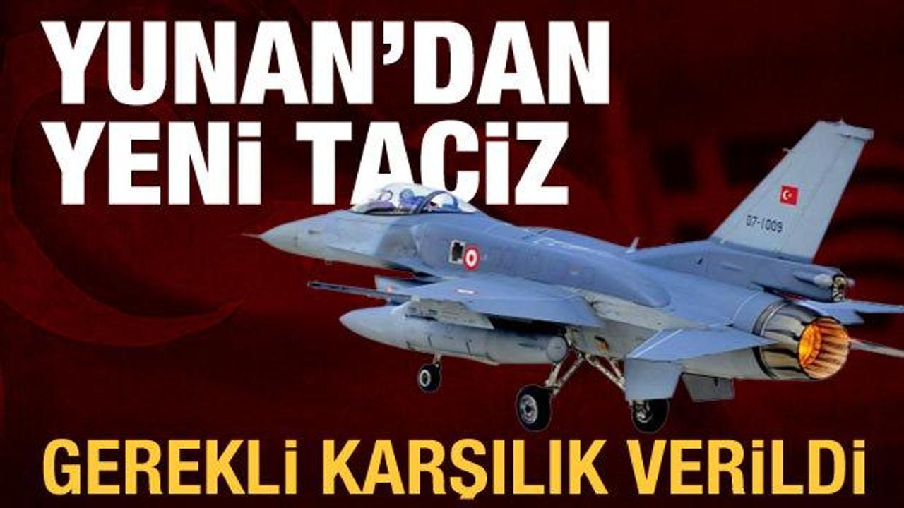 Yunanistan'dan Türk uçaklarına yeni taciz