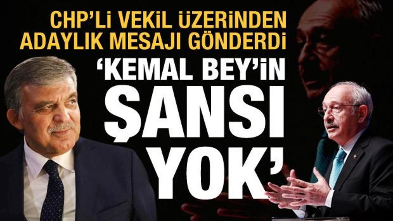 Abdullah Gül'le CHP'li vekil arasında "adaylık diyaloğu" iddiası: Kemal Bey'in şansı yok
