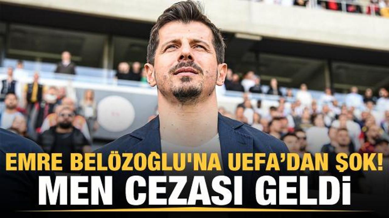 Emre Belözoğlu'na UEFA şoku! Men cezası...