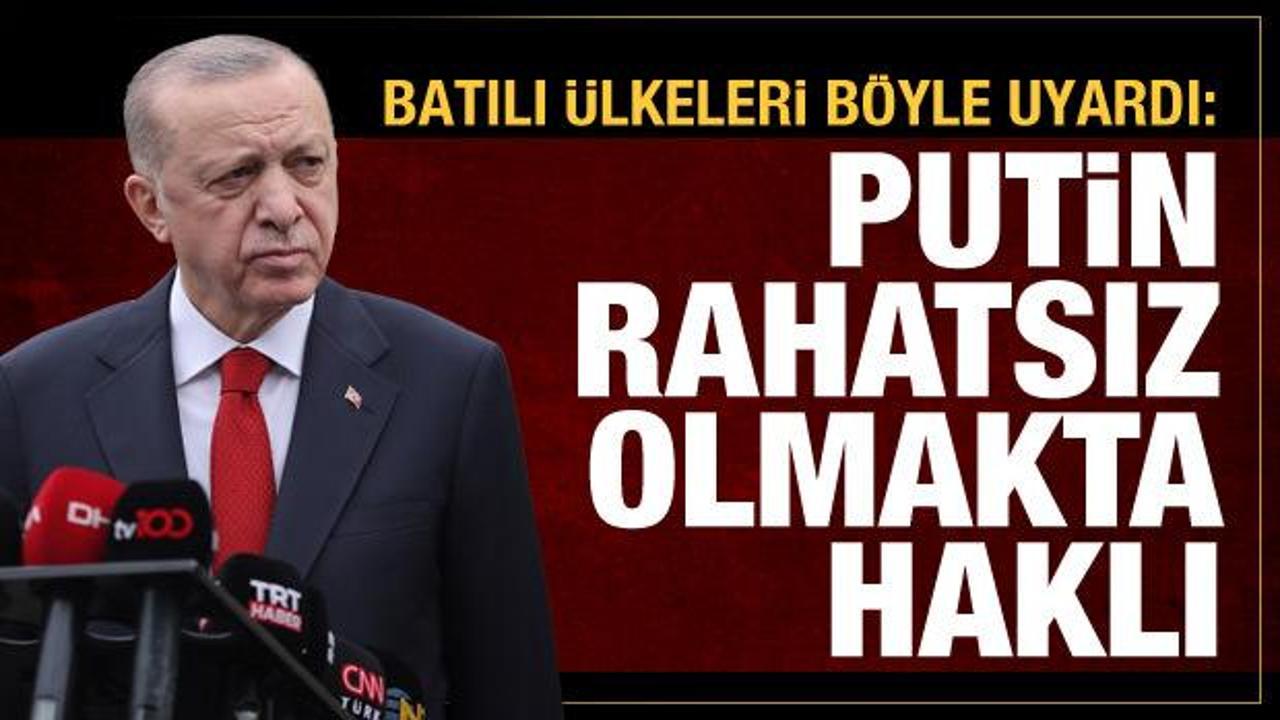 Cumhurbaşkanı Erdoğan'dan tahıl sevkiyatı açıklaması: Putin rahatsız olmakta haklı