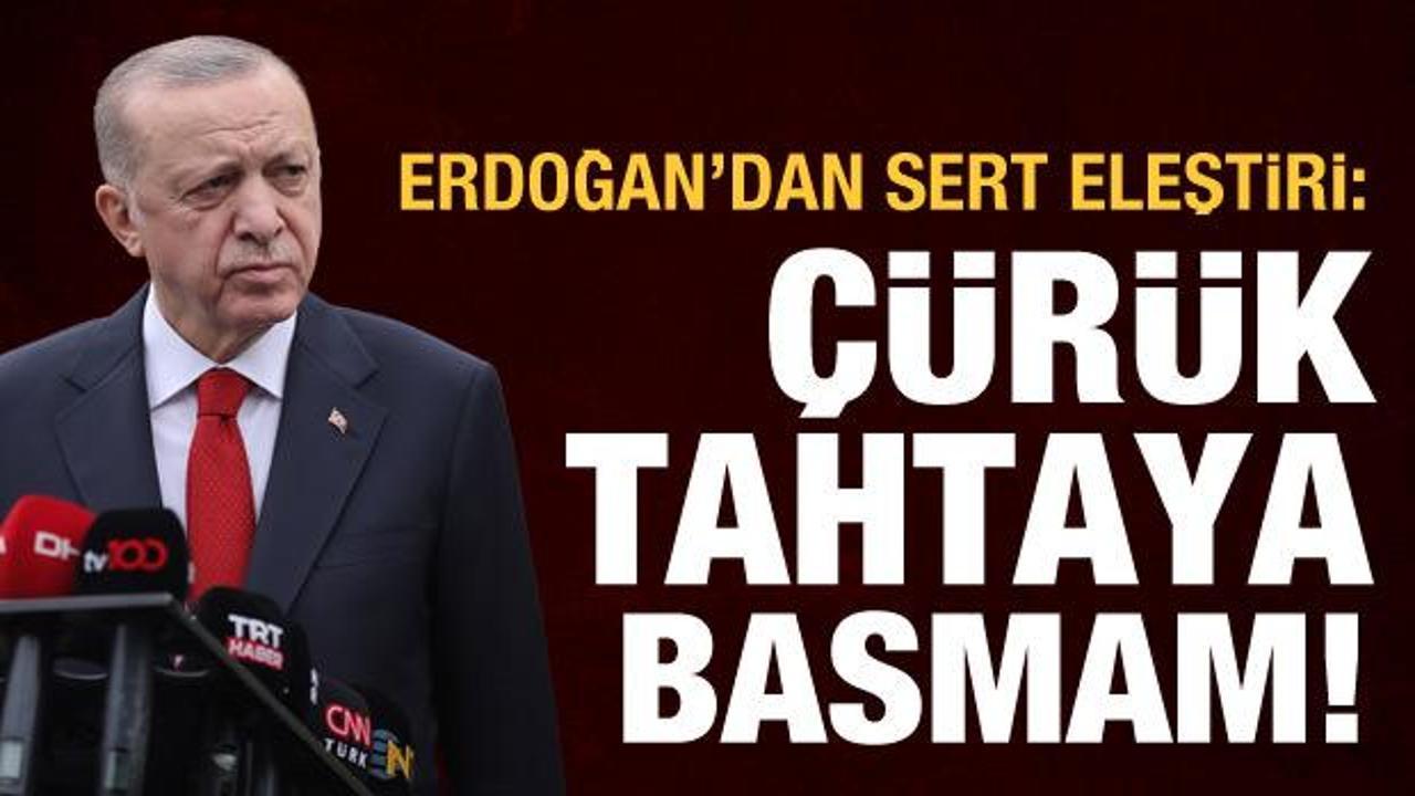 Erdoğan'a CHP'nin "HDP'ye bakanlık verebiliriz" açıklaması soruldu: Çürük tahtaya basmam!