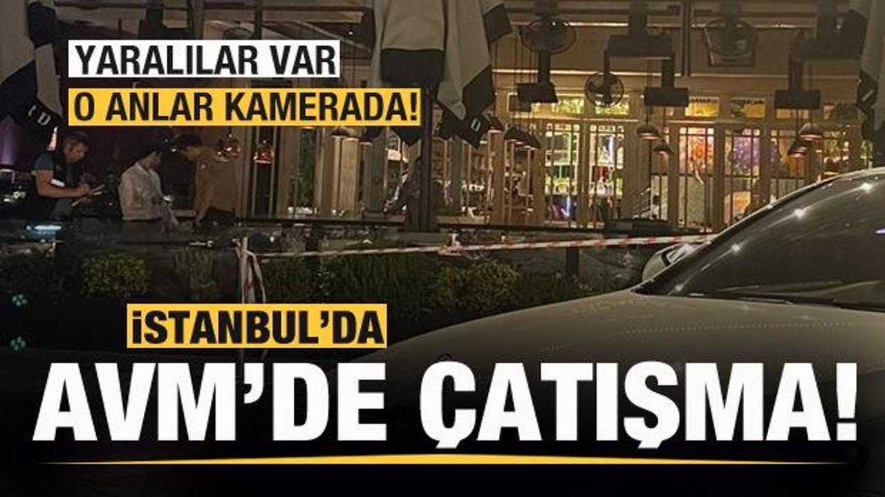 İstanbul'da AVM'de çatışma: Yaralılar var