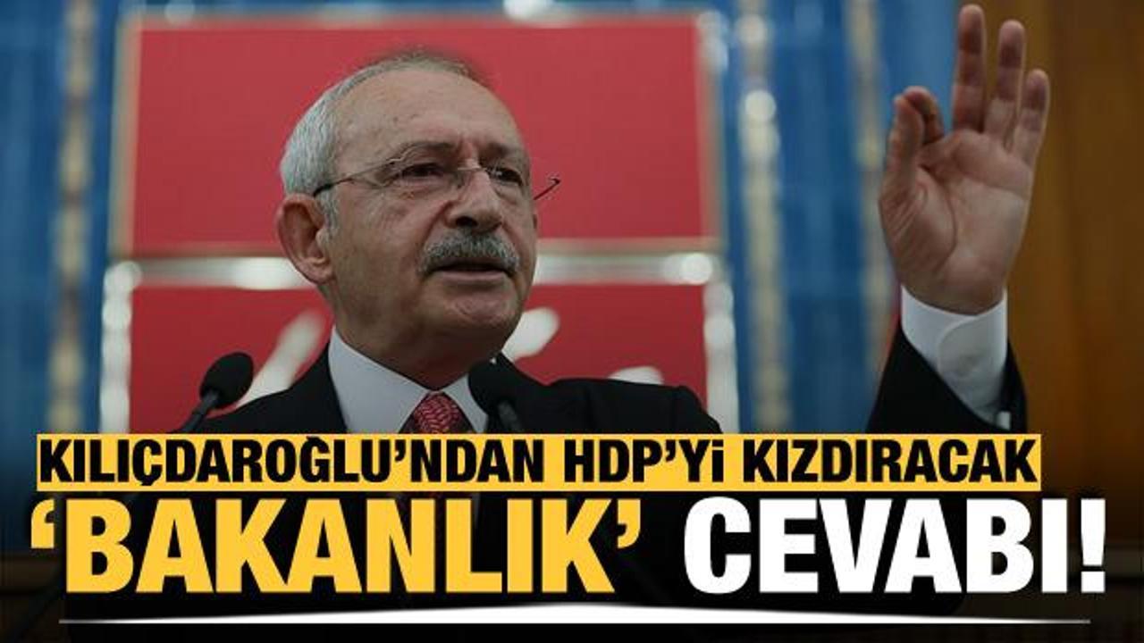 Kılıçdaroğlu'ndan adaylık çıkışı ve "HDP'ye bakanlık" açıklaması