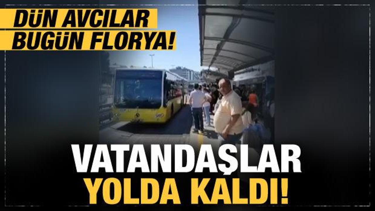 Son Dakika: Florya'da metrob&uuml;s bozuldu, vatandaşlar yolda kaldı!