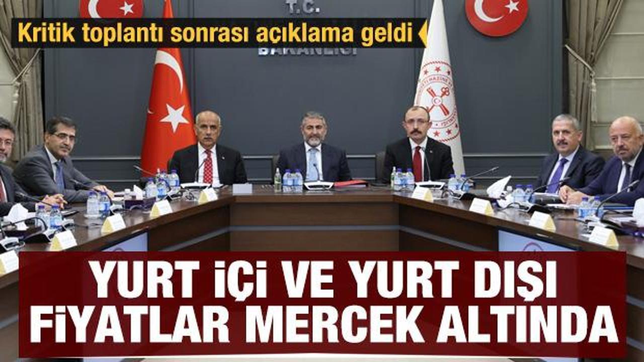 Bakan Nebati: Tarım ve gıda &uuml;r&uuml;nleri fiyatları mercek altına alındı