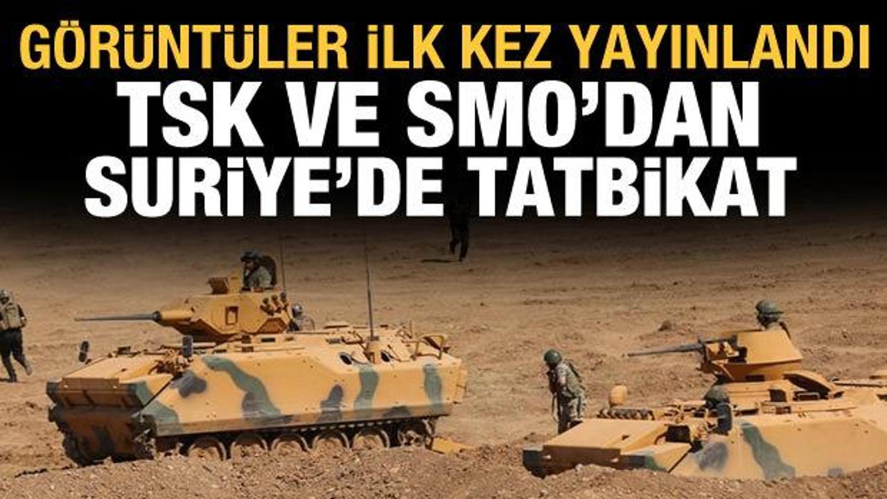 TSK ve Suriye Milli Ordusu'ndan ortak tatbikat