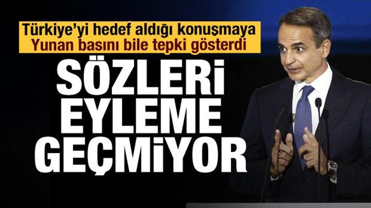 Mi&ccedil;otakis'in BM konuşmasına Yunan basını bile tepki g&ouml;sterdi: S&ouml;zleri eyleme ge&ccedil;miyor!