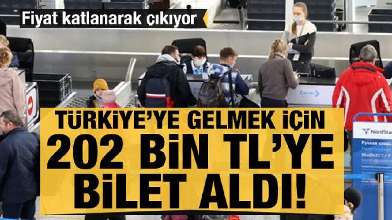 Rusya'dan Antalya'ya son bilet 202 bin TL'ye satıldı