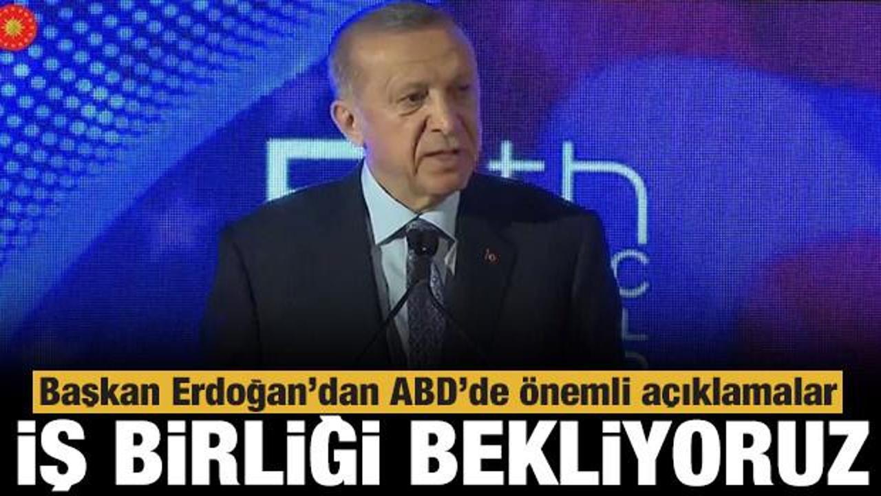 Son dakika: Başkan Erdoğan'dan ABD'de &ouml;nemli a&ccedil;ıklamalar