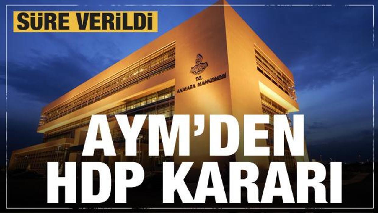 Son dakika haberi: Anayasa Mahkemesi'nden HDP kararı
