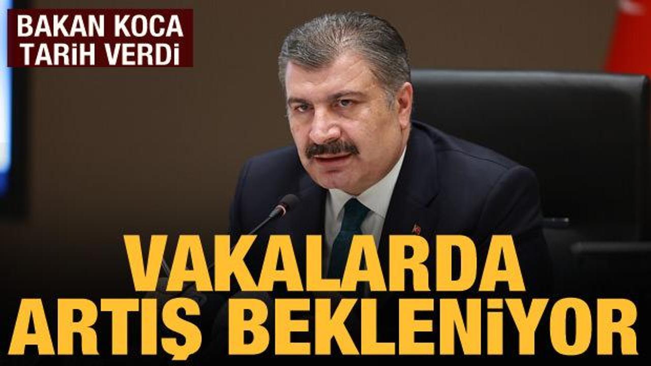 Bakan Koca: T&uuml;rkiye'de vaka sayılarında artış bekleniyor