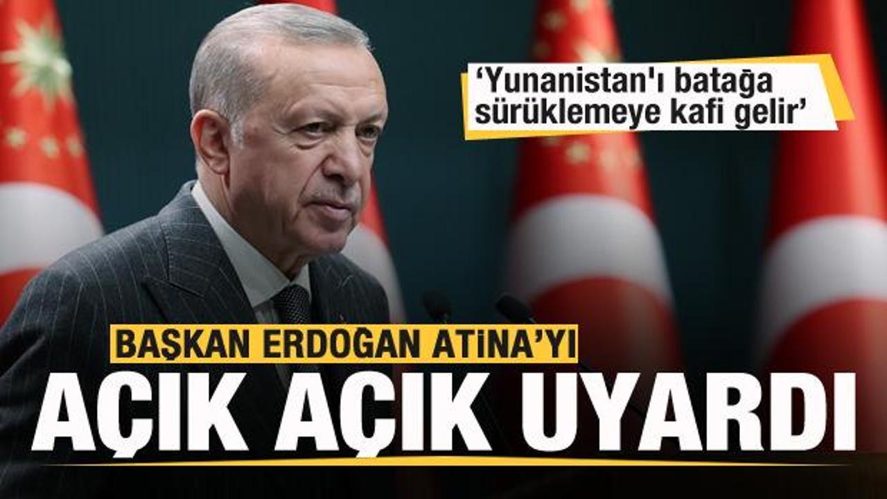 Başkan Erdoğan'dan Yunanistan açıklaması! Açık uyarı...
