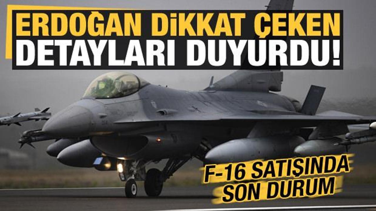Son dakika haberi... Erdoğan dikkat çeken detayları duyurdu! F-16 satışında son durum