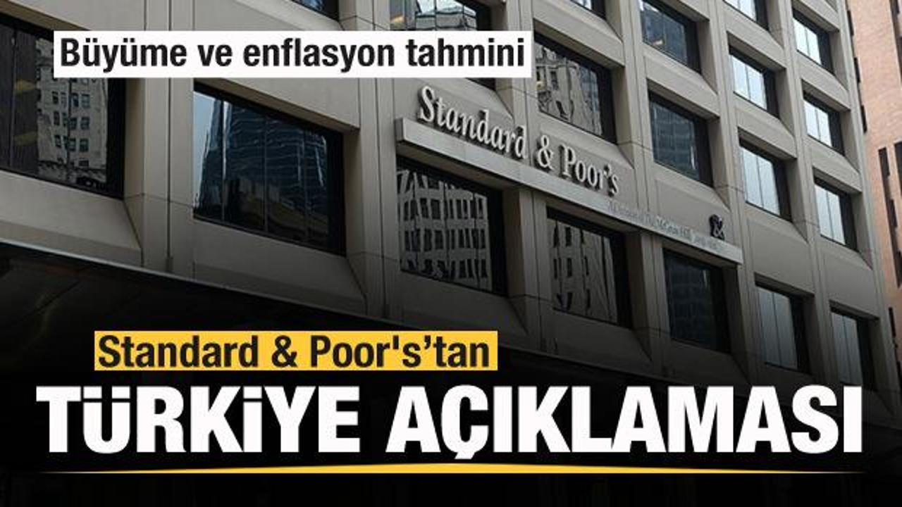 S&P'den Türkiye açıklaması